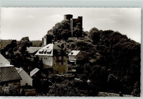 61389 W6384 Oberreifenberg , Taunus Foto AK Burgruine Oberreifenberg Kurhotel Haus Reifenberg