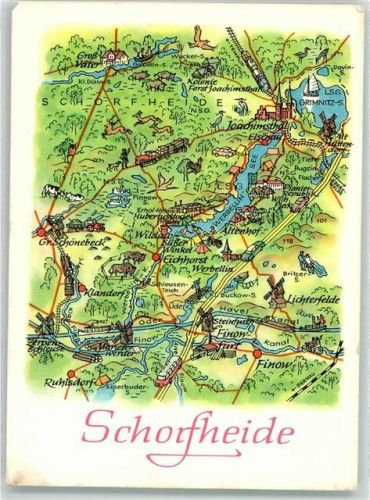 Schorfheide Landkarte