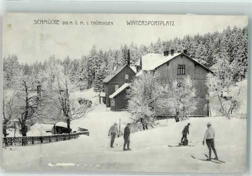 Schmücke Winter Skifahrer