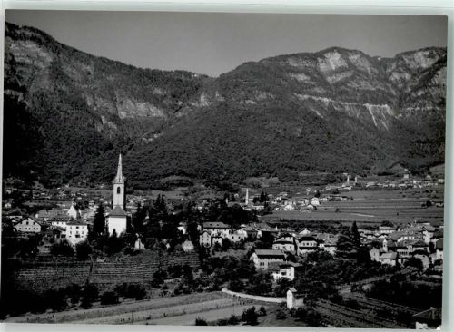 39052 Kaltern Caldaro - Blick gegen den Mendelpass bei Bozen