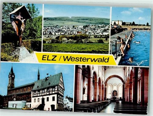 Elz Flurkreuz Wegekreuz Schwimmbad Bademode Kirche Inneres Auto Fachwerkhaus