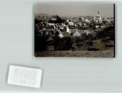 Engen mit Stadtkirche Mariä Himmelfahrt und Krekinger Schloss Ort handschriftlich
