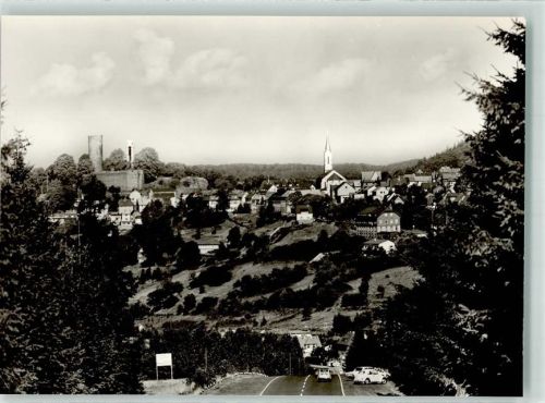 Oberreifenberg mit Kirche St. Georg und Burgruine Oberreifenberg