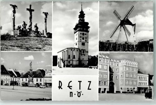 Retz Windmühle Kreuzigungsgruppe am Kalvarienberg