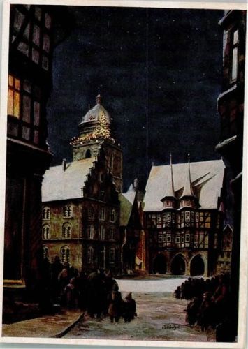 Alsfeld sign. Weitzel Walpurgiskirche und Rathaus Verlag Gustav Mandt Nr. 1136