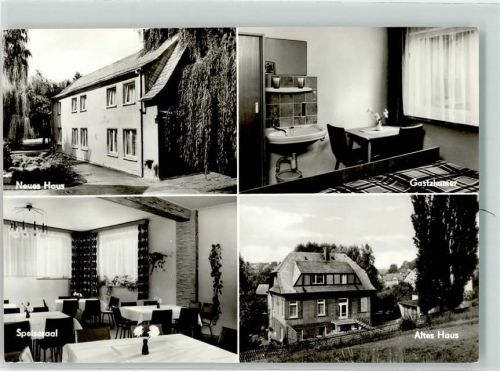 Reudnitz Haus der Landeskirchlichen Gemeinschaft Neues Haus Gastzimmer Speisesaal Altes Haus Waschbecken Bkumen Vase