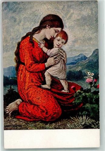 Madonna mit Kind Schmetterling Nr 16241