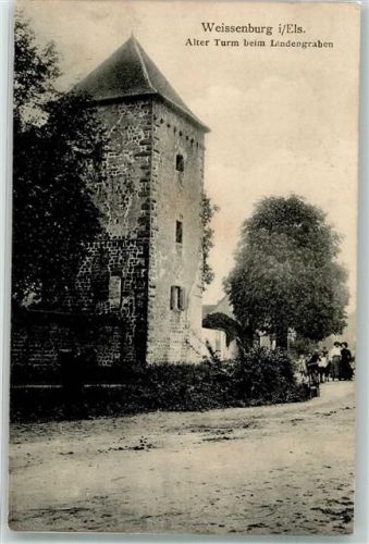 Wissembourg 1910 Alter Turm Lindengragen