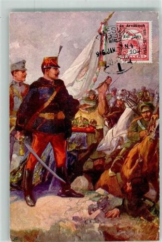 Temesvar 1916 Zensurstempel Uniform Ort handschriftlich Künstlerkarte