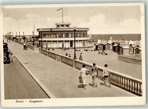 Rimini 1937 Schwimmbad Strand