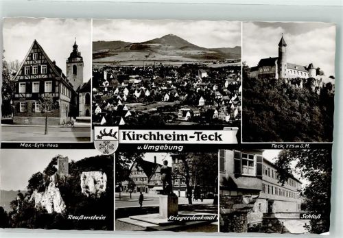 Kirchheim Burg Teck Reußenstein Schloss Geburtshaus von Max Eyth Kriegerdenkmal