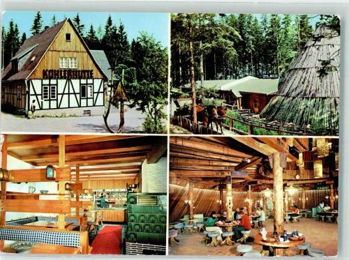 Sosa Gasthaus Köhlerhütte u. Meiler an der Talsperre des Frieden Kachelofen