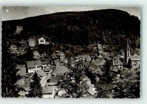 Elmstein mit Ev. Kirche Elmsteiner Tal und Burgruine Ort handschriftlich