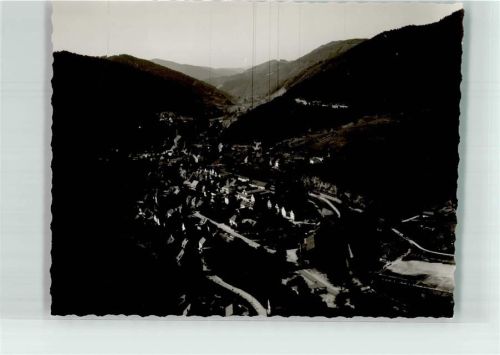 Schenkenzell Foto Original aus Archiv eines Ansichtskartenverlags Vogelschau Ort handschriftlich