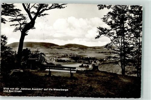 Bad Eilsen Blick von der Schönen Aussicht auf die Weserberge