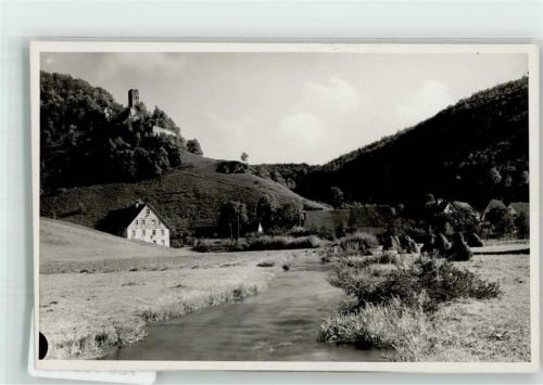 Münsingen Burgruine Hohenhundersingen Ort lt. Recherche Foto Orginal aus Archiv eines Ansichtskartenverlags