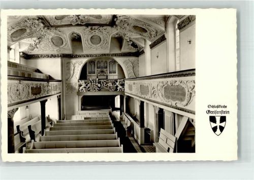 Greifenstein Foto Ak Schloss Kirche Kirchenorgel