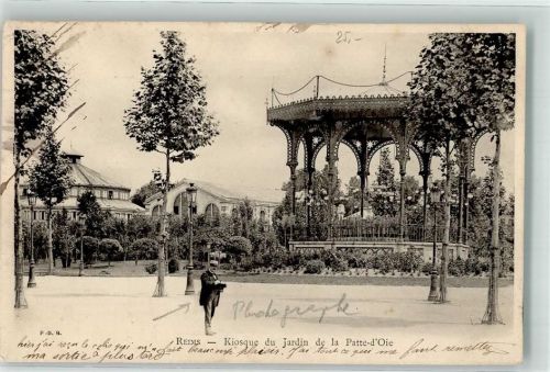 Reims 1902 Kiosque du Jardin de la Patte-d´Oie
