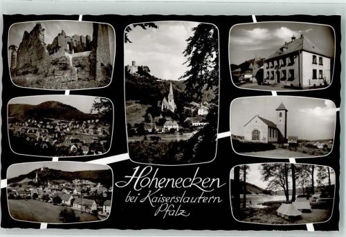 Hohenecken Burgruine Rathaus Pfarrkirche St. Rochus Campingplatz