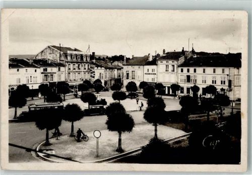 Ligny-en-Barrois Omnibus La Place Nationale Foto AK