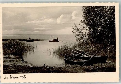 Primorsk Fischhausen Foto AK Am Frischen Haff