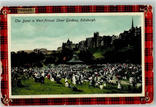 Edinburgh 1913 The Band in West Princes Street Gardens