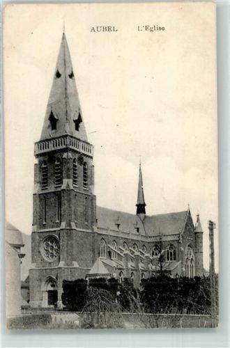 Aubel Kirche Feldpost 4. Landsturm-Infant. Batl.Augsburg