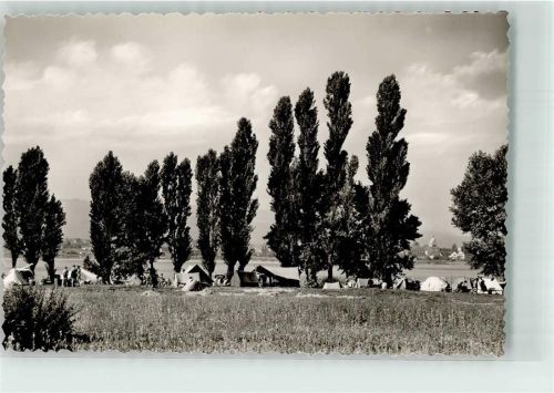 Allensbach Foto Original aus Archiv eines Ansichtskartenverlags Campingplatz Ort handschriftlich
