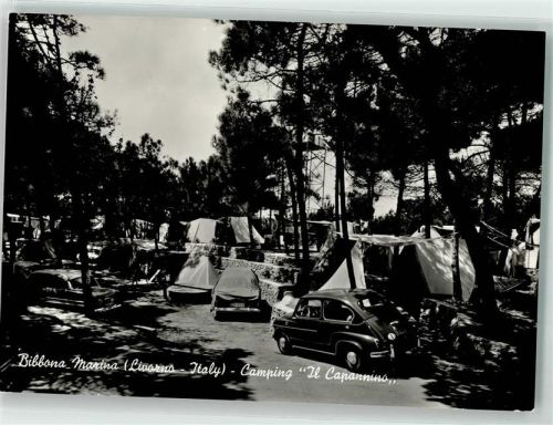 57020 Bibbona 1968 - Campingplatz Il Capannino Auto Oldtimer