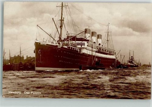 Hamburg 1929 Der Dampfer im Hamburger Hafen Verlag Wilh. Junge