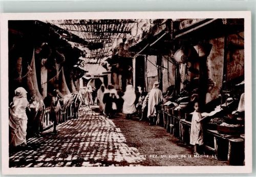 Fes Marktszene Tracht Handlung Souk Medina