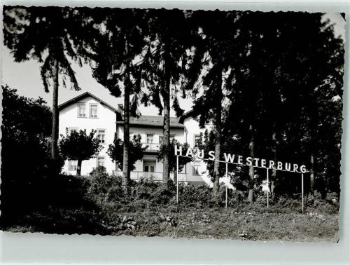 Westerburg Foto Original aus Archiv eines Ansichtskartenverlags Kurhaus Westerburg Ort handschriftlich