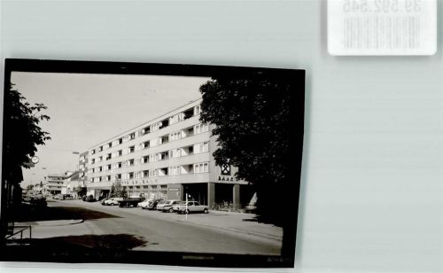 86807 W8938 Buchloe FOTO KEINE AK Bahnhofstraße Raiffeisenbank Foto Original aus Archiv eines Ansichtskartenverlags Ort handschriftlich