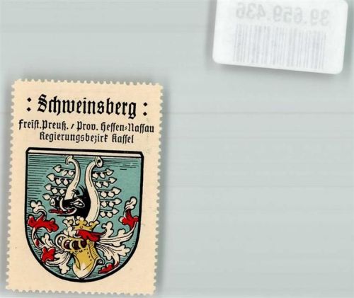 35260 W3570 Schweinsberg Vignette Wappen