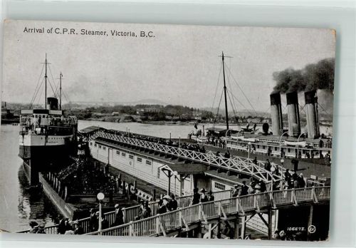 Victoria 1912 Hafen C.P.R.Steamer