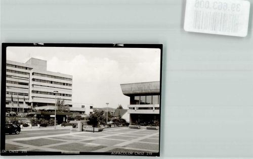 Sindelfingen Rathaus Fahnen Wegweiser Auto Ort handschriftlich Foto Original aus Archiv eines Ansichtskartenverlags