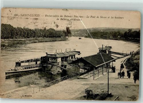 Saint-Cloud Dampfschiff Anlegestation