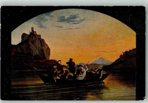 Usti nad Labem sign. Richter, Ludwig Überfahrt am Schreckenstein