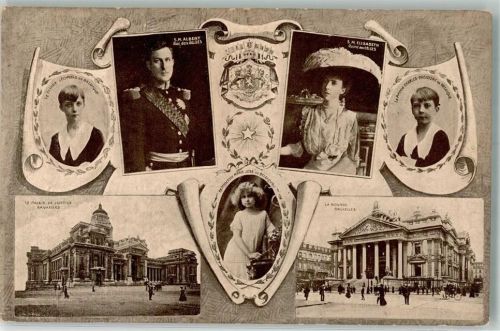 Brüssel König Albert und Elisabeth Prinz Leopold und Charles Theodore Prinzessin Marie Jose Justizpalast und Börse