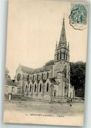 Montfort-le-Gesnois 1907 Kirche Montfort-le-Rotrou