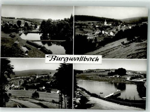 Burgwallbach mit Burgwallbacher See Kirche Heilige Dreifaltigkeit Liesbachteiche
