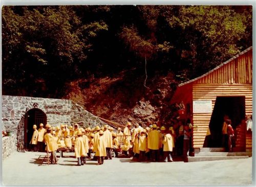 Fischbach Bergwerk Höhle Ort handschriftlich Foto Original aus Archiv eines Ansichtskartenverlags
