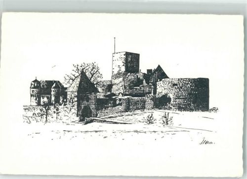 Thallichtenberg Zeichnung der Burgruine Lichtenberg