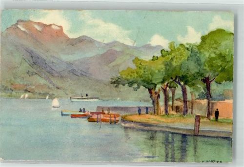 Annecy Hafen sign.Portier