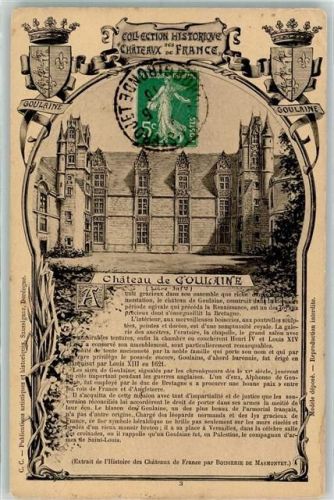 Nantes 1916 Schloss Château de Goulaine