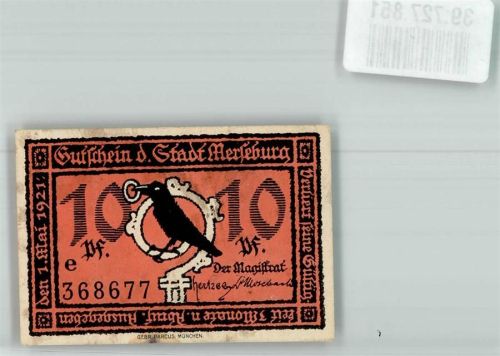 Merseburg 1921 10 Pfennig