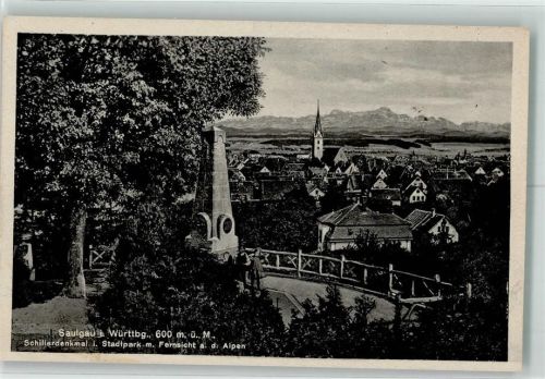 Saulgau Denkmal Schiller Stadtpark