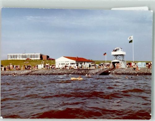 Tossens Foto Original aus Archiv eines Ansichtskartenverlags DLRD-Turm Strandhalle Ort handschriftlich