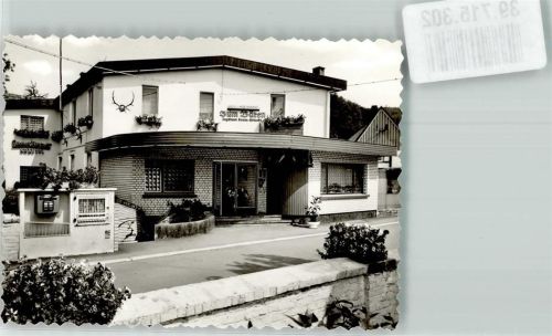 Hemer Hotel zum Bären Zigarettenautomat Briefkasten Blumen Ort handschriftlich Foto Original aus Archiv eines Ansichtskartenverlags