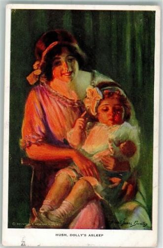 1914 sign. Alfred James Dawey Still Dolly schläft No. 453